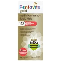 Pentavite gold Multivitamin + Iron liquid kids 200mL