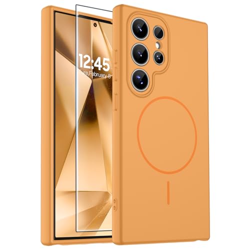 zapica Magnetic for Samsung Galaxy S24 Ultra Case, Orange