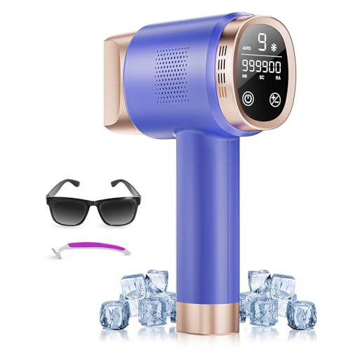 3 en 1 Depiladora Luz Pulsada con Función de Refrigeración, 600NM...