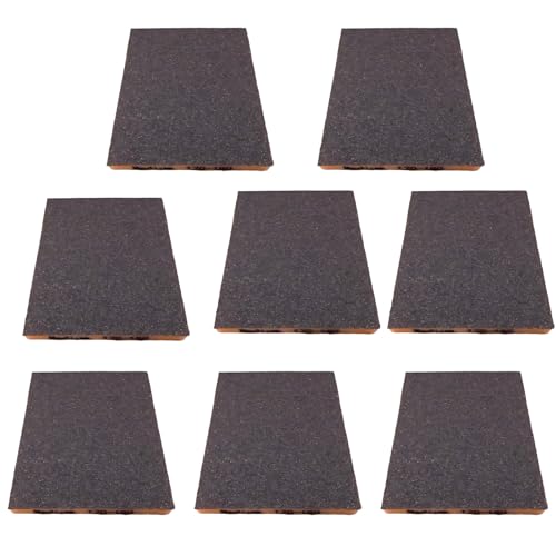 MORLARCO スポンジ サンドペーパー 8枚セット Medium(120-180) スポンジヤスリ 120×98×13mm 紙やすり 耐水ペーパー サビ落とし ステンレスシンク磨き 木工DIY作業に