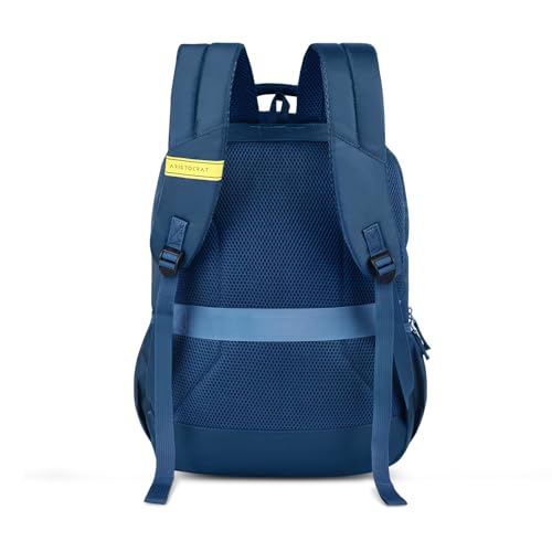 Image of Aristocrat Vortex Laptop Backpack 25L | 4 Compartments with Quick-Access Front Pocket | Padded Shoulder Straps & Side Bottle Holders | Trolley Sleeve | Office & Travel Backpack for Men & Women