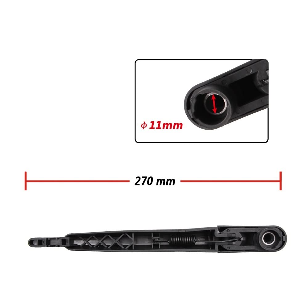 Tylne wycieraczki samochodowe Ramię wycieraczki tylnej szyby do Mercedes-Benz C-Class Hatchback (2009-2014) 295mm Auto szyby przedniej(Single wiper arm)