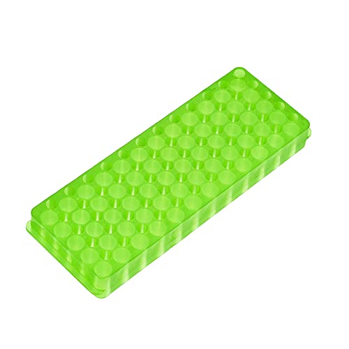 1Pcs Tube Rack,Microcentrifuge Tube Rack, Double-Sided Plate Centrifugal Pipe Rack, For 0.5Ml-2Ml Centrifugal Pipe, 60 Holes (Green) #TOP1