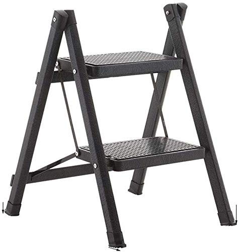 Outdoor Home Dual-Purpose Tritthocker, Faltbare 2-Stufen-Leiter, zweistufige Leiter, rutschfeste Trittfläche, Sicherheitsstee ，Trittschemel(A)