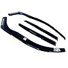BWS UK Stock: Premium 4-Piece Wind Deflectors For VW Polo mk5 5door hatchback 2009-onwards, Enhance Driving Comfort with Window Visors