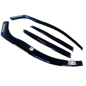 BWS UK Stock: Premium 4-Piece Wind Deflectors For VW Polo mk5 5door hatchback 2009-onwards, Enhance Driving Comfort with Window Visors