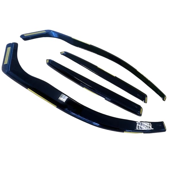 BWS UK Stock: Premium 4-Piece Wind Deflectors For VW Polo mk5 5door hatchback 2009-onwards, Enhance Driving Comfort with Window Visors