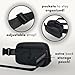 Boutique Belt Bag | Crossbody Bag Fanny Pack for Women Fashionable | Cute Mini Everywhere Bum Hip Waist Pack | Small Fashion Travel Chest Bag | Matte Black | Adjustable Small Strap | Black Midnight