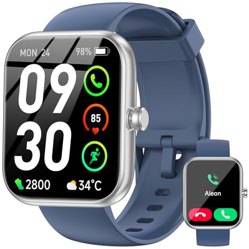 Alexa Built-in 1.83-inch HD Smartwatch Blue