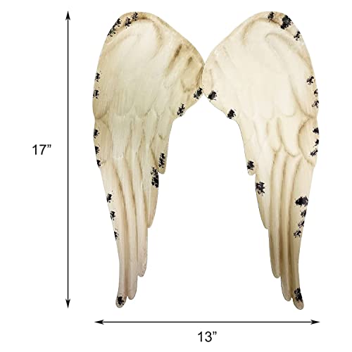 Gaplum Hanging Metal Angel Wings Wall Art Decor Rustic Metal Angel Wall Sculpture Antique Angel Home Wall Decoration #TOP2