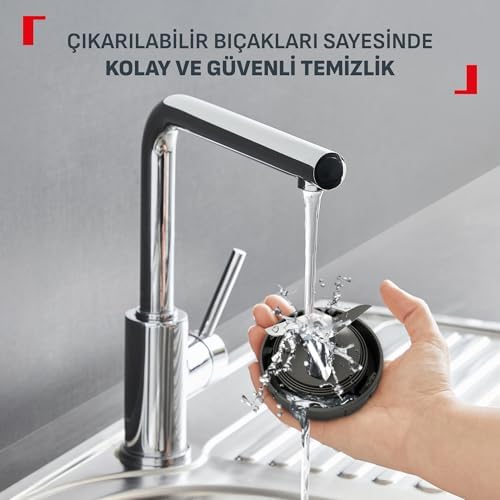 Tefal Blendeo+ 450 Watt 2 Kademeli Buz Kırma Özellikli Smoothie Blender - 4300008593 - Görsel 5