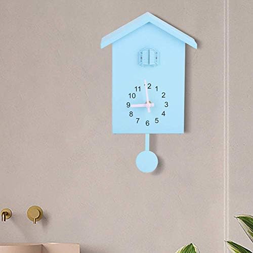 Modern Cuckoo Clock, Wall Clock Cuckoo Clock out the Window, Small Bird Hourly Clock for Home Living Room Kitchen Office Decor