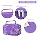 Supmay Hard Case for Portable Nebulizer Handheld Mesh Inhaler Spacer Nebulizers Machine for Adults & Kids Travel Household Use, Protective Holder Bag with Mesh Pocket for USB Cable, Battery, Purple