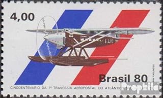 Brazil 1769 (Complete.Issue.) unmounted Mint/Never hinged ** MNH 1980 1. Post Flight About The Südatlantik (Stamps for Collectors) Airplanes/Balloons/Zeppelins/Aviation