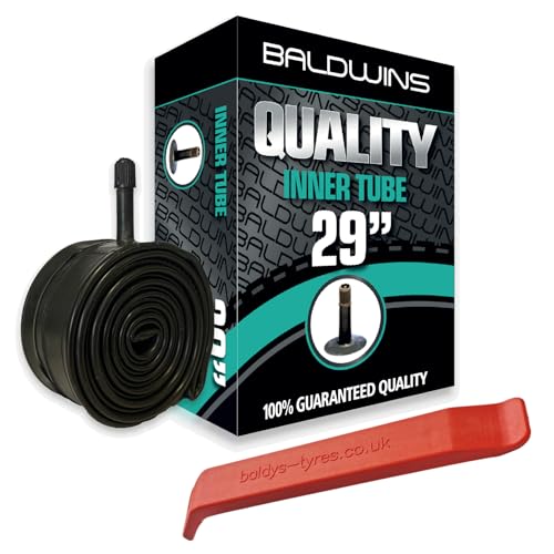 Baldwins Bike Inner Tube 29 x 2.20 to 2.40 Schrader Valve & BALDYS TYRE LEVER