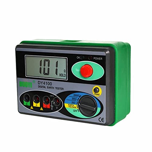 Dy4100 Digital Earth Ground Resistance Tester Multimeter Resistance Measurer 0-2000 Ohm #TOP2