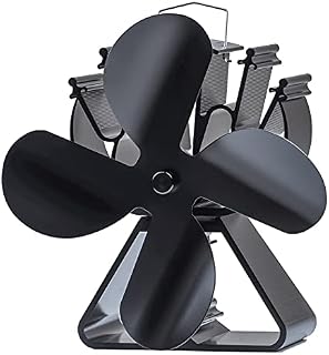 Wood Stove Fan Log Burner Fan Woodburner Fireplace Fan Fire Fan for Wood Burning Stove Top Heat Powered Eco Friendly