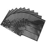 Fournitures pour collectionneurs de timbres : ce carnet de timbres à feuilles mobiles est un cadeau idéal pour la famille, les amis et les amoureux pendant les fêtes. pochettes de rangement pour timbres