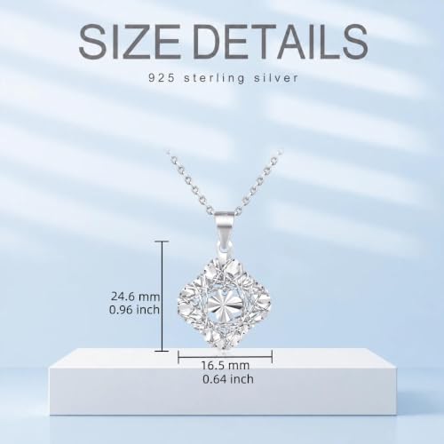 Onrkbzw 925 Sterling Silver Hand Woven Clover Necklace for Women - image 5