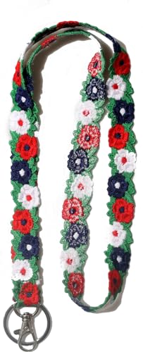 Dql Lanyard For Keys For Women, Floral Lanyard, Neck Lanyards For Id Badges thumb #1