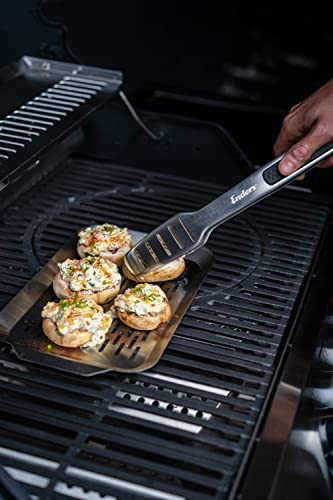 Enders® Grillzange mit Lock Funktion,aus Edelstahl, sicherer und rutschfester Halt im Griffbereich, mit Lock-Funktion, komfortables Arbeiten am Grill, Grillzubehör, ca. L 35cm #8782