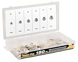 Tradespro 836359 Metric Acorn Hex Nut Assortment, 150-Piece