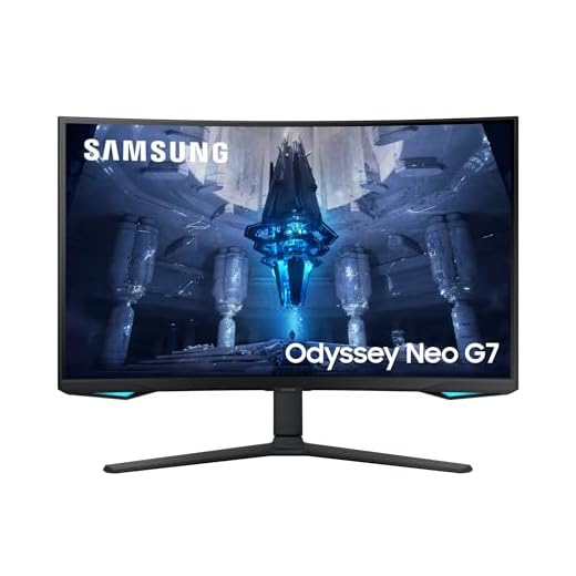 Samsung Odyssey Neo G7 Gaming Monitor S32BG750NP, 32 Zoll, VA-Panel, 4K UHD-Auflösung, AMD FreeSync Premium Pro, 1 ms (G/G) Reaktionszeit, Bildwiederholrate 165 Hz, Schwarz
