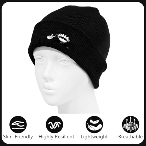 WlsqDE Anime Mütze, Anime Strickmütze, Wintermütze, Weiche Skimütze, Mütze Herren, Kinder Im Alter Von Jugendliche Winter Mütze Geschenke