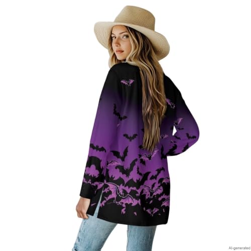 Image of Cardigan Sweaters for Women Long Sleeve Cardigan Soft Drape Open Front Fall Dusters V-Neck Jackets Dressy Loose Coat