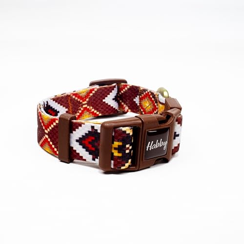 Hundehalsband Bunte & Stilvolle Hundehalsband - Aus Recyceltem Material - 25mm (25mm, Ethnic)