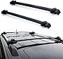 Roof Rack Cross Bars Replacement for 2009-2018 Dodge Journey 2.4L L4 Cargo Carrier Rooftop Luggage Crossbars for Bike Canoes Skis Kayaks Aluminum Black (Pack of 2)