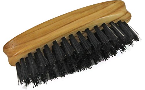 Beard brush Olive, oval - Hans Baier
