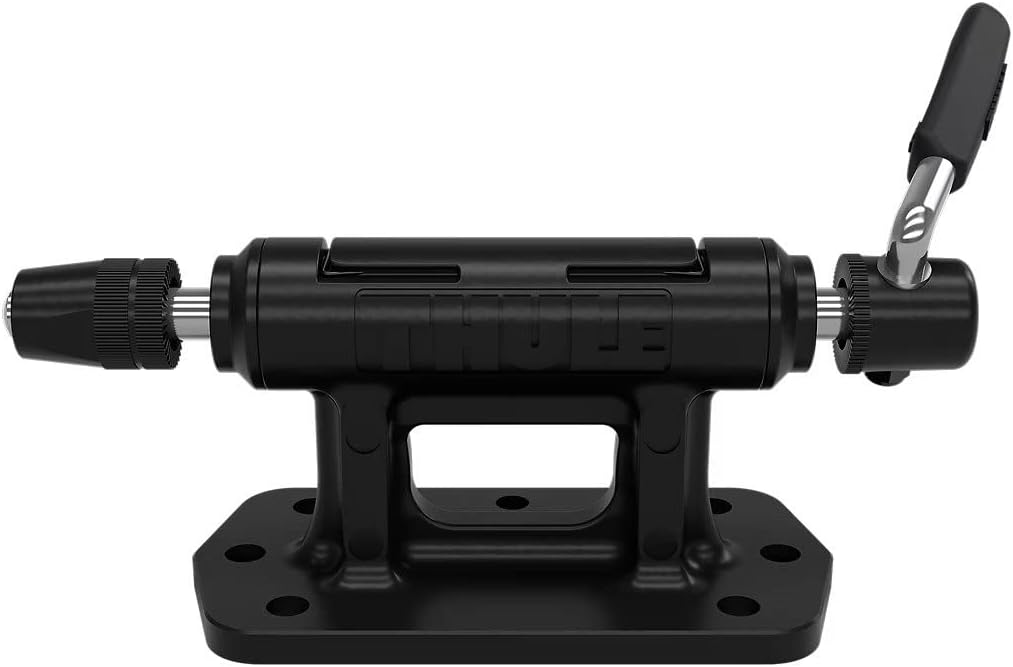 Support de vélo Thule Low-Rider Pro fixé sur un tiroir à vélo coulissant - Thule Low-Rider Pro bike carrier mounted on a sliding bike tray