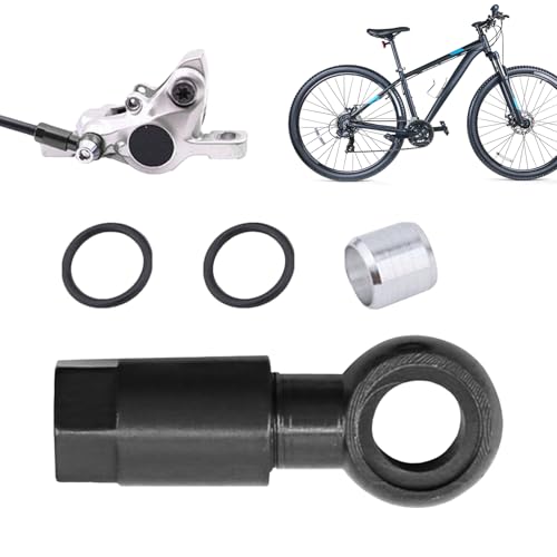 Conector hidráulico para bicicletas de aluminio de 0.78 pulgadas resistente 2