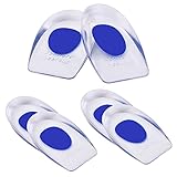 ❀ Stabil und Rutschfest → Gel Fersenkissen passt sich der Fußform an, passt perfekt und passt fest in den Schuh, ist stabil und läuft nicht. Es ist sehr gut für Menschen mit platten Füßen und regelmäßiger Bewegung geeignet.