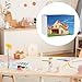DIICCYO 4 Pcs Cardboard Diorama Kit, 11.8 x 8.7 x 8.3 Inch Diorama Project Supplies Display Case with Double Sided Tapes, White Diorama Box for Diorama Project Display, White