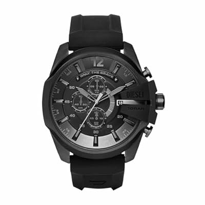 Diesel Reloj Mega Chief para Hombre, Movimiento cronógrafo con correa de silicona o sintética, 51 mm, Negro y carbón | Ya disponible en tu tienda friki favorita! En mundofriki.es! Diesel Reloj Mega Chief para Hombre, Movimiento cronógrafo con correa de silicona o sintética, 51 mm, Negro y carbón | Ya disponible en tu tienda friki favorita! En mundofriki.es!