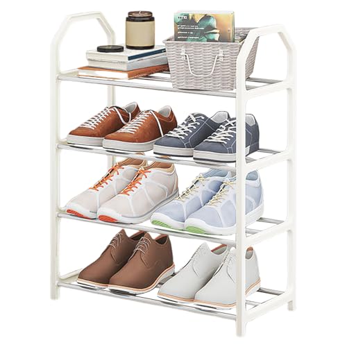 Organizador De Almacenamiento De Zapatos-Bota De Varios Niveles, Estante Para Salvarioni | Estante independiente de 4 niveles con gran capacidad, construcción duradera, ideal para casa, apartamento