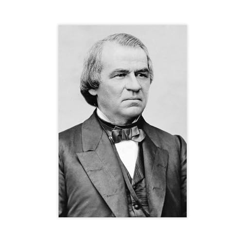 Andrew Poster portrait de Johnson impression sur toile moderne pour déco de chambre 30x45 cm