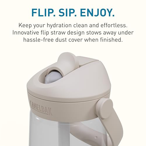 Image of CamelBak Thrive Flip Straw Water Bottle 25oz, Clear