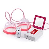 GYLEJWH Drahtloses Brustmassagegerät, Wiederaufladbares Tragbares USB-Brustmassagegerät Mit Fernbedienung, Elektrische Brustvergrößerung Beauty Chest Care,D