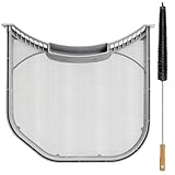 ADQ56656401 Dryer Lint Filter Stainless Steel Mesh Screen with Clothes Dryer Lint Vent Trap Cleaner Brush Fit for LG Kenmore Elite Dryer Lint Screen, Replace AP4457244 AH3531962 PS3531962 by Beaquicy