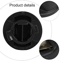 Set mit 2 Auto-Sonnenblenden-Cliphaken für Modelle Kompatibilität mit Golf 7 und mehr, OEM-Nummer 5G0857561B (schwarz) – Ansicht 5