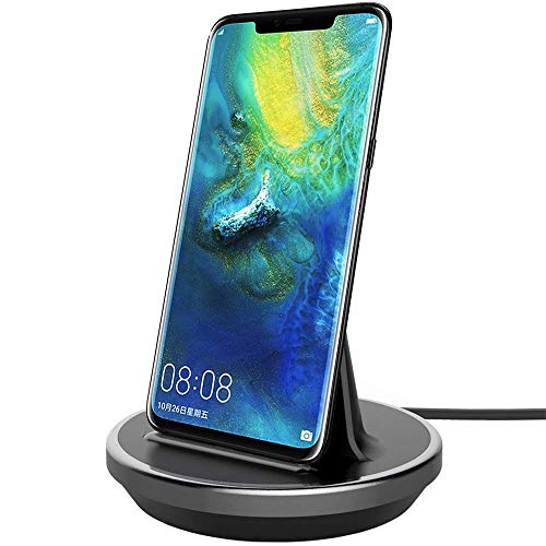NXET USB-C Charging Dock for Huawei P30 Pro/Mate20 Pro/P20 Pro/P20/P20 lite/P10 Plus/P10 lite Desktop Charging Dock, iKNOWTECH USB Type-C USB-C Charger Stand Charger Station