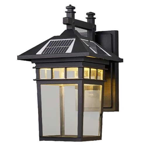 Applique murale extérieure solaire étanche LED quatre couleurs en aluminium