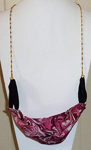 Crystal or Chain Women's beaded Eyeglass Holder 28" on 19 strand wire, Made In USA, Around Neck to hold Eyewear or Sunglasses, chain, Cord, leash (Gold Stainless Steel Chain) - Thumbnail 7