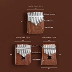 LEOSHI 21key Kalimba Piano Thumb, Yellowsandalwood Body, Pocket Thumb Finger Piano, Finger Percussion Clavier avec Un… - Les Beatles, Paul McCartney, John Lennon, RIngo Starr, George Harrison LEOSHI 21key Kalimba Piano Thumb, Yellowsandalwood Body, Pocket Thumb Finger Piano, Finger Percussion Clavier avec Un… – Image 5