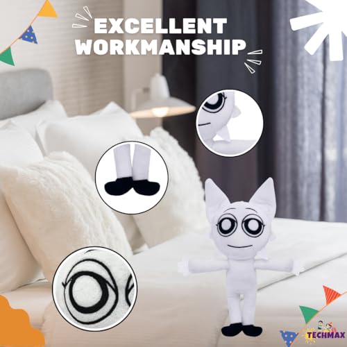 Image of White Standing Sprunki Plush Toy