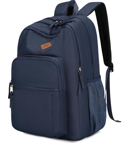 Image of abshoo Classical Basic Womens Travel Backpack For College Men Water Resistant Large Bookbag (Navy)