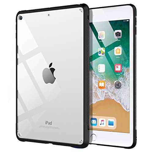 iPad 9.7 ケース TiMOVO iPad ケース 2018 2017 第6 5世代専用 9.7インチ 透明 TPU製 耐衝撃 滑り止め 軽量 精密設計 着脱簡単 保護カバー iPad 9.7 2018 2017に適用 Black